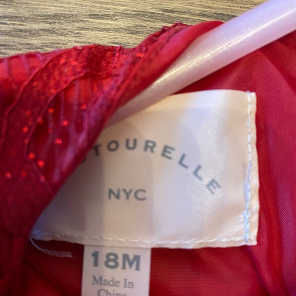 Beautiful girl sparkle red dress 18 months - Picture 2 of 3